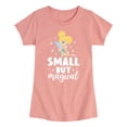 thumbnail image 1 of Tinker Bell - Small But Magical - Toddler And Youth Girls Short Sleeve Graphic T-Shirt, 1 of 6