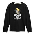 thumbnail image 1 of Tinker Bell - Small But Magical - Toddler And Youth Long Sleeve Graphic T-Shirt, 1 of 5