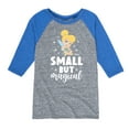 thumbnail image 1 of Tinker Bell - Small But Magical - Toddler And Youth Raglan Graphic T-Shirt, 1 of 4