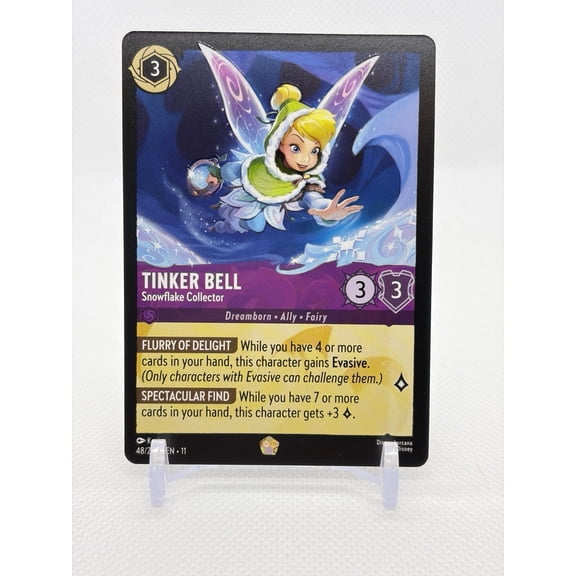 Tinker Bell Snowflake Collector Regular Legendary 48/204 Winterspell English Lorcana TCG