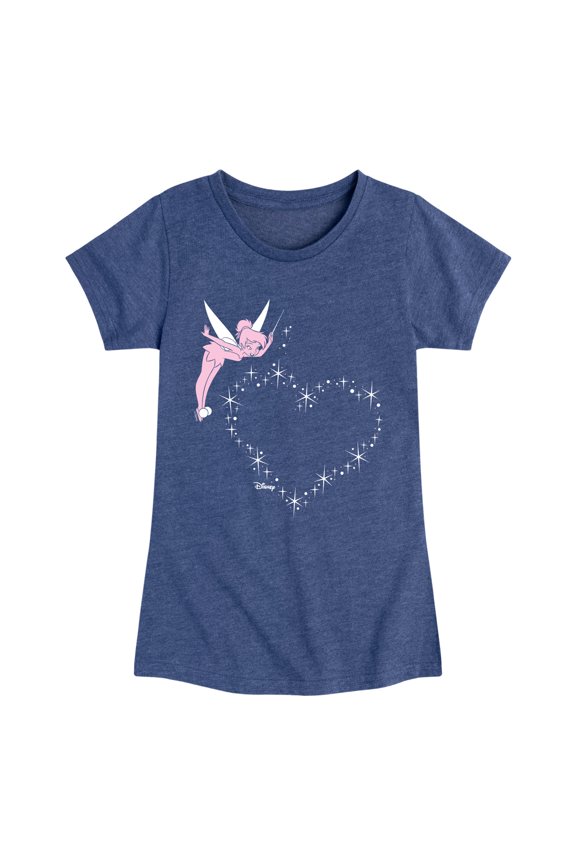 - Sparkle Heart - Youth Girls Fitted Short Sleeve T-Shirt