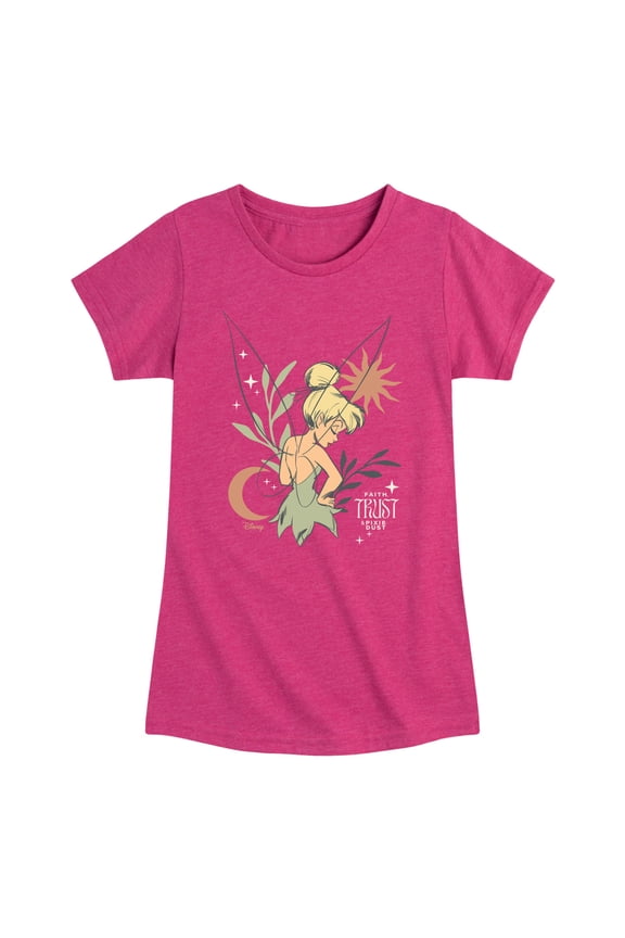 - Sun And Moon Tink - Youth Girls Fitted Short Sleeve T-Shirt