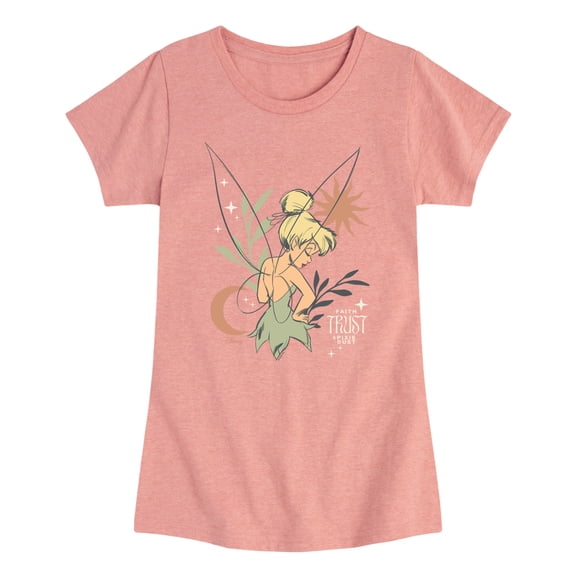 Tinker Bell - Sun And Moon Tink - Youth Girls Fitted Short Sleeve T-Shirt
