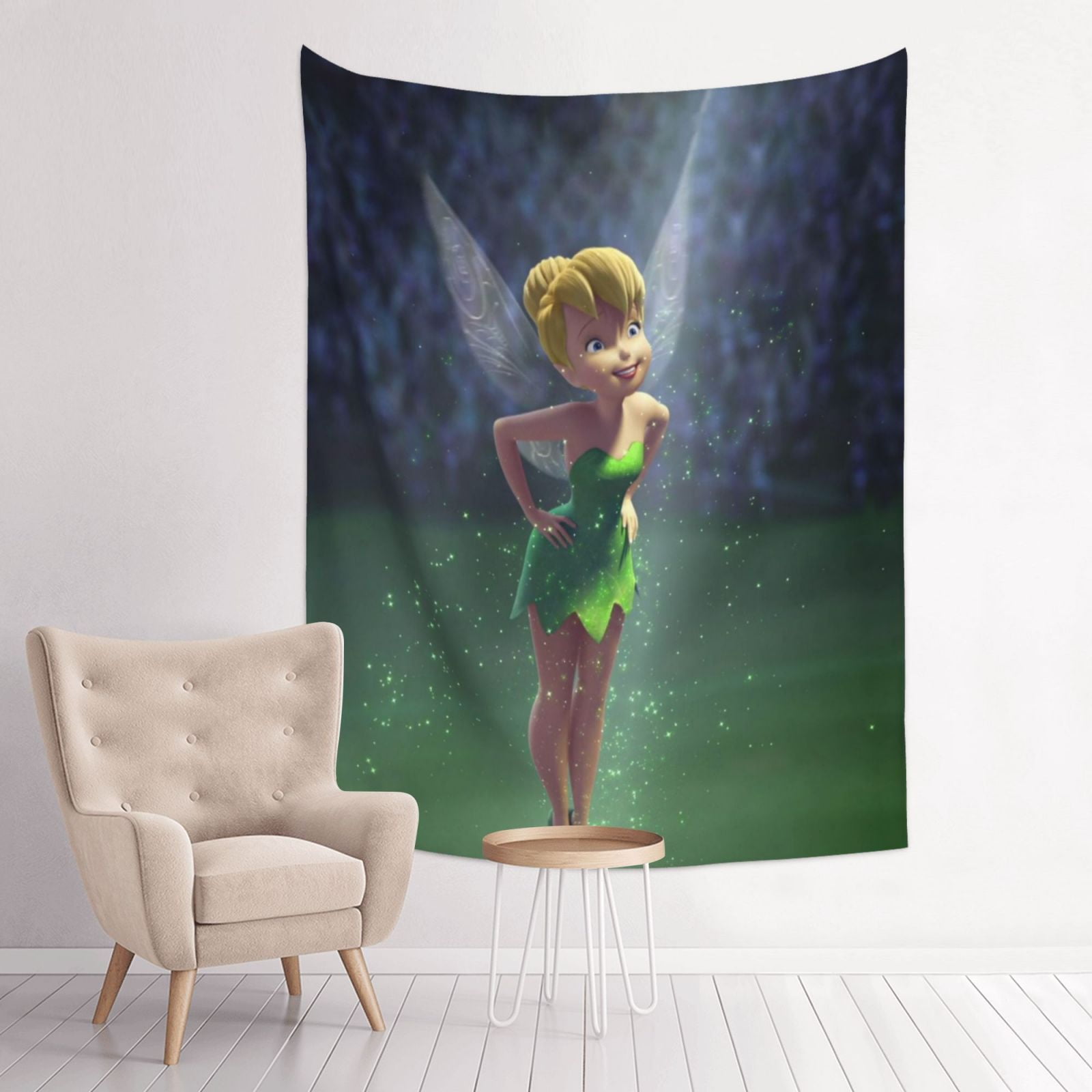 Tinker Bell Tapestry Anime Poster Large Background Wall Art Bedroom