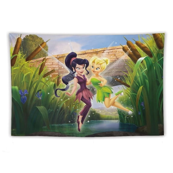 Tinker Bell Tapestry Wall Hanging Wall Art Decor Wall Tapestry for Living Room Bedroom Dorm 40"x60"