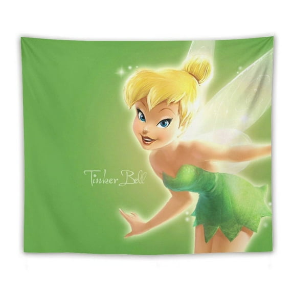 Tinker Bell Tapestry Wall Hanging Wall Art Decor Wall Tapestry for Living Room Bedroom Dorm 50"x60"