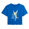 thumbnail image 1 of Tinker Bell - Think Happy Thoughts Cropped Graphic T-Shirt, 1 of 4