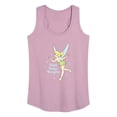 thumbnail image 1 of Tinker Bell - Think Happy Thoughts - Ladies Racerback Tank, 1 of 5