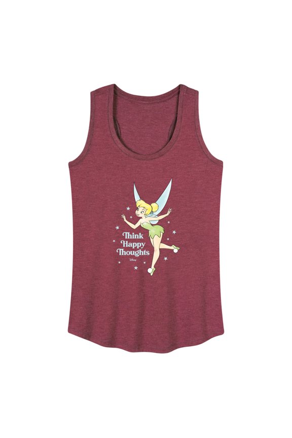 - Think Happy Thoughts - Ladies Racerback Tank