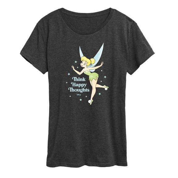 Tinker Bell - Think Happy Thoughts - Ladies Short Sleeve Classic Fit Tee