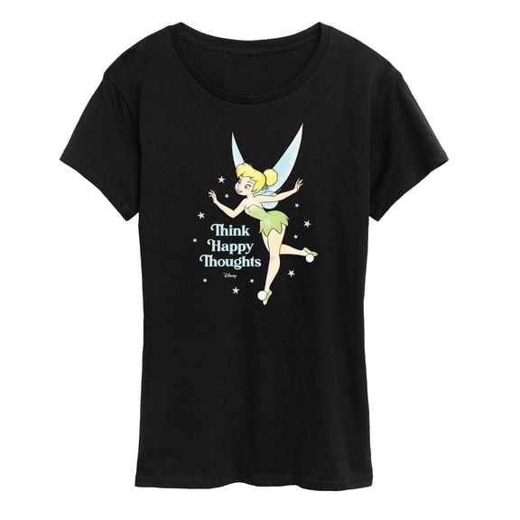 Tinker Bell - Think Happy Thoughts - Ladies Short Sleeve Classic Fit Tee