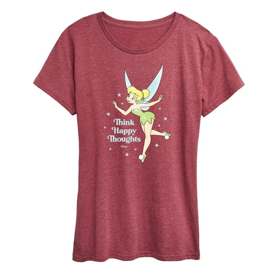 Tinker Bell - Think Happy Thoughts - Ladies Short Sleeve Classic Fit Tee