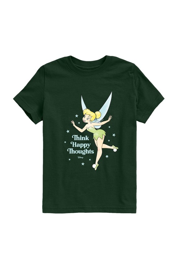- Think Happy Thoughts - Youth Boys Short Sleeve Graphic T-Shirt