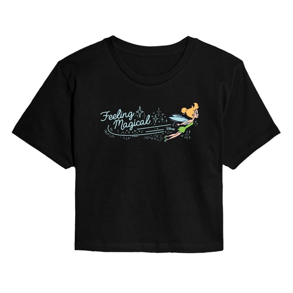 Tinker Bell - Tink Feeling Magical - Juniors Cropped Graphic T-Shirt