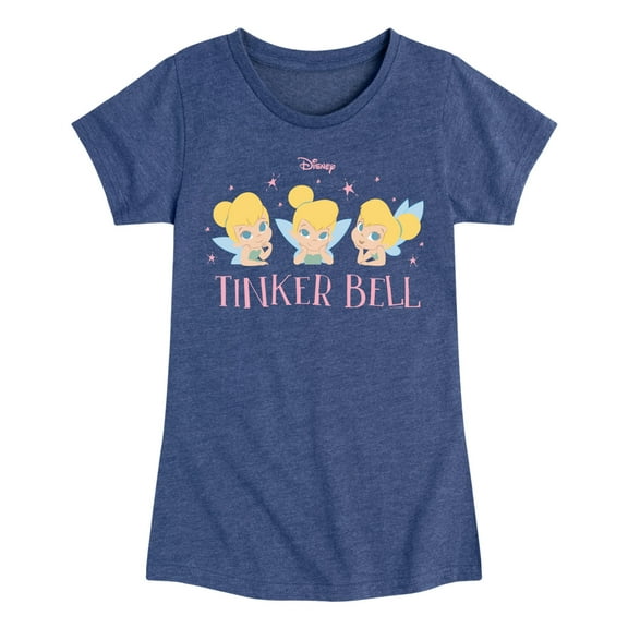 Tinker Bell - Tinker Bell Expression Grid - Toddler And Youth Girls Short Sleeve Graphic T-Shirt