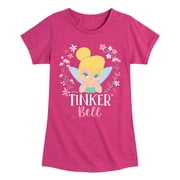 Tinker Bell - Girls Fitted Short Sleeve Graphic T-Shirt