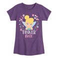 thumbnail image 1 of Tinker Bell - Tinker Bell Floral - Toddler And Youth Girls Short Sleeve Graphic T-Shirt, 1 of 5