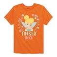 thumbnail image 1 of Tinker Bell - Tinker Bell Floral - Toddler And Youth Short Sleeve Graphic T-Shirt, 1 of 5