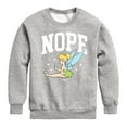thumbnail image 1 of Tinker Bell - Tinker Bell Nope - Toddler And Youth Crewneck Fleece Sweatshirt, 1 of 5