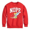 thumbnail image 1 of Tinker Bell - Tinker Bell Nope - Toddler And Youth Crewneck Fleece Sweatshirt, 1 of 5