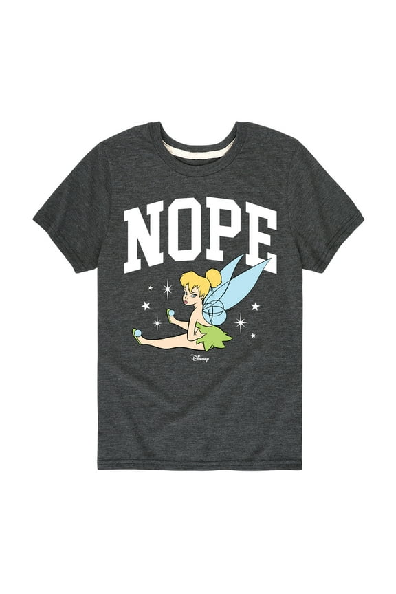 - Tinker Bell Nope - Toddler And Youth Short Sleeve Graphic T-Shirt