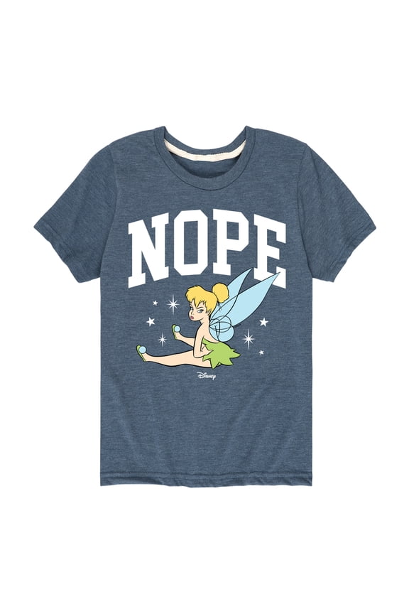 - Tinker Bell Nope - Toddler And Youth Short Sleeve Graphic T-Shirt