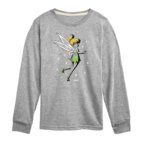 Tinker Bell - Tinker Bell Sketch Sparkles - Toddler And Youth Long Sleeve Graphic T-Shirt