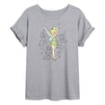 thumbnail image 1 of Tinker Bell - Tinker Bell Sketches - Juniors Ideal Flowy Muscle T-Shirt, 1 of 5