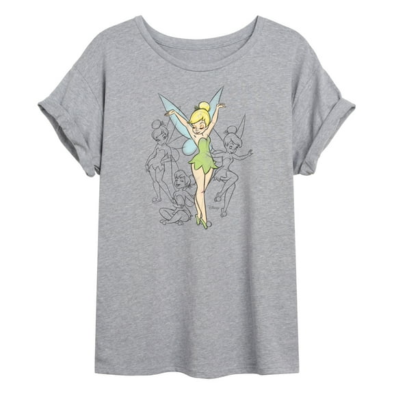 Tinker Bell - Tinker Bell Sketches - Juniors Ideal Flowy Muscle T-Shirt