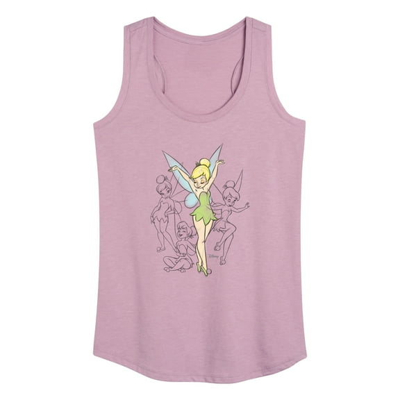 Tinker Bell - Tinker Bell Sketches - Ladies Racerback Tank