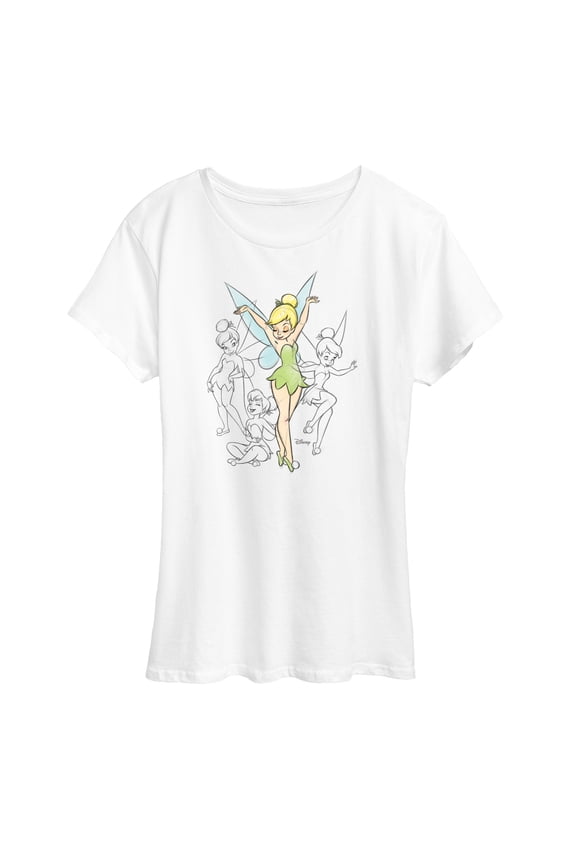 - Tinker Bell Sketches - Ladies Short Sleeve Classic Fit Tee