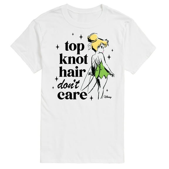 Tinker Bell - Top Knot Hair Don't Care - Men's Short Sleeve Graphic T-Shirt