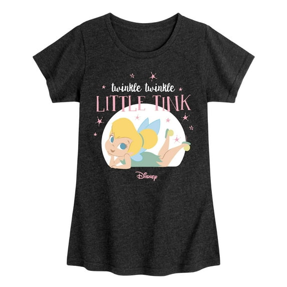 Tinker Bell - Twinkle Twinkle Little Tink - Toddler And Youth Girls Short Sleeve Graphic T-Shirt