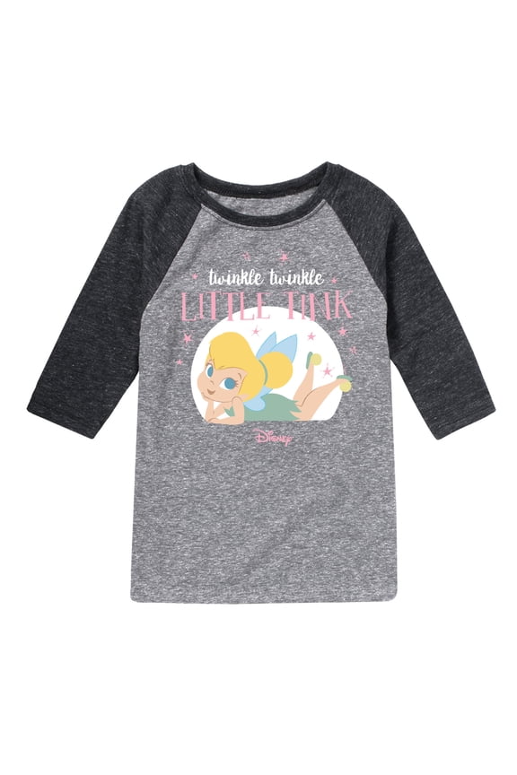 - Twinkle Twinkle Little Tink - Toddler And Youth Raglan Graphic T-Shirt