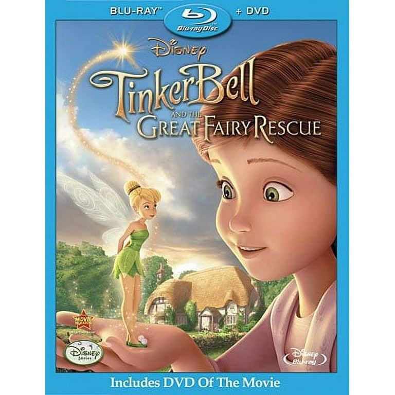 Tinker Bell and the Great Fairy Rescue Blu ray DVD Walt Disney Video Kids Family Walmart