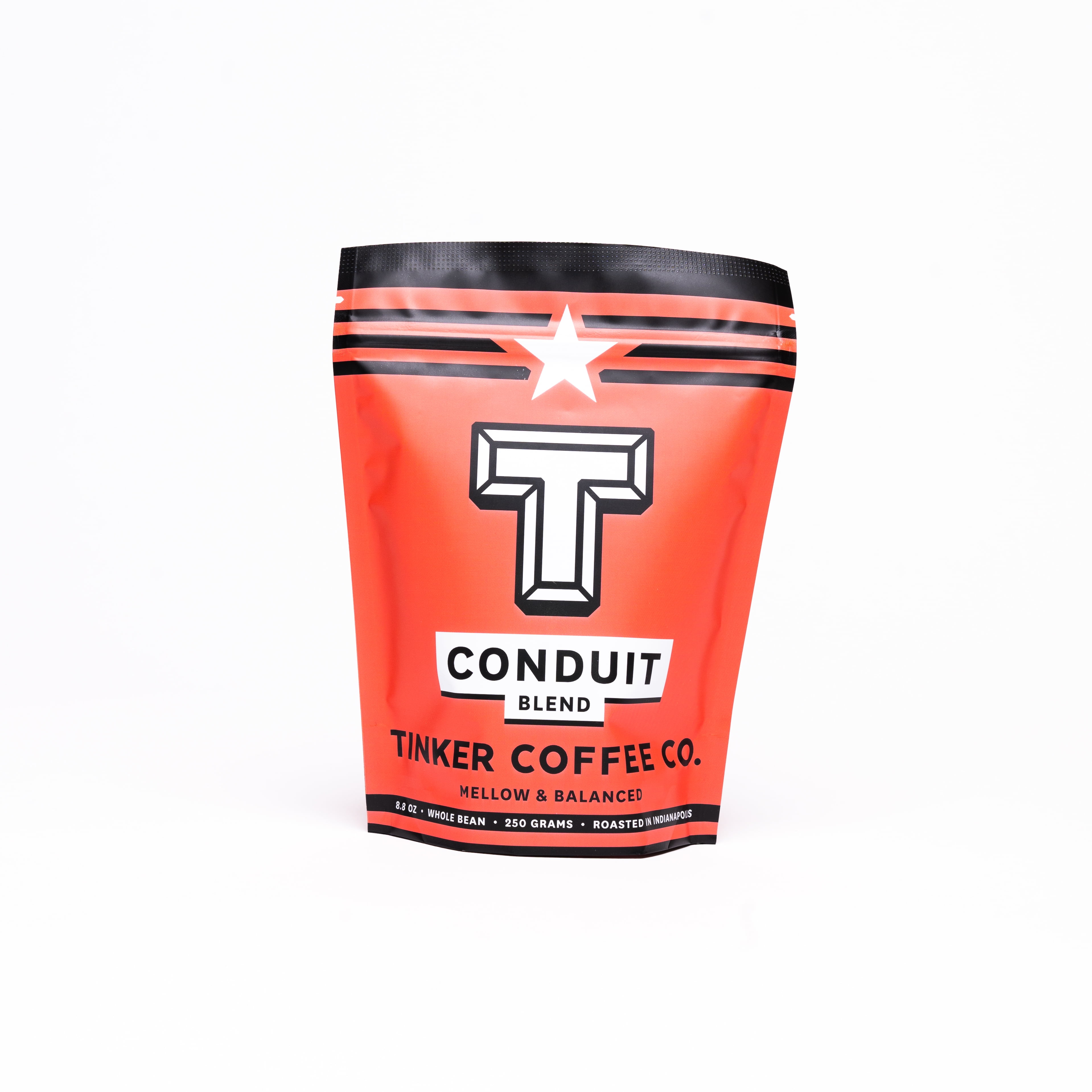 Tinker Coffee Conduit Blend, Whole Bean, Medium Roast, 8.8oz