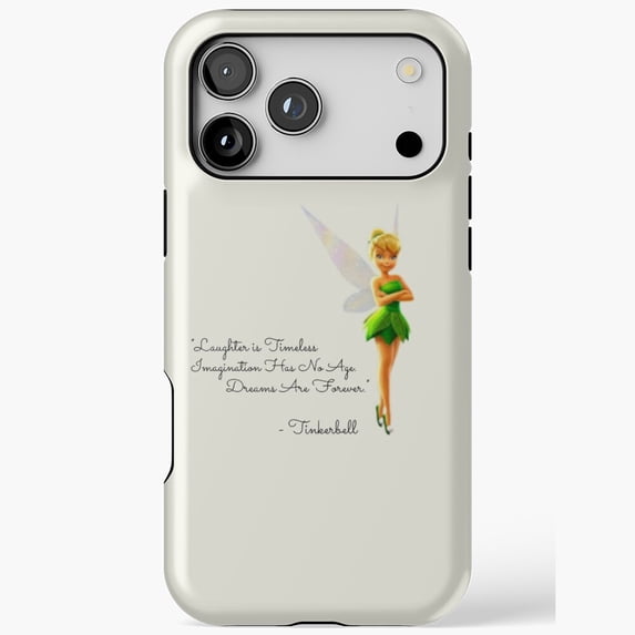 Tinker Fairy Inspired Cute Illustration iPhone Case 17 16 15 14 13 12 11 Pro Max