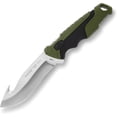 thumbnail image 1 of Buck Knives 657 Large Pursuit Guthook Hunting Knife, 4-1/2" Fixed Blade, Nylon Handle, Green, 6.4 oz, 1 of 8