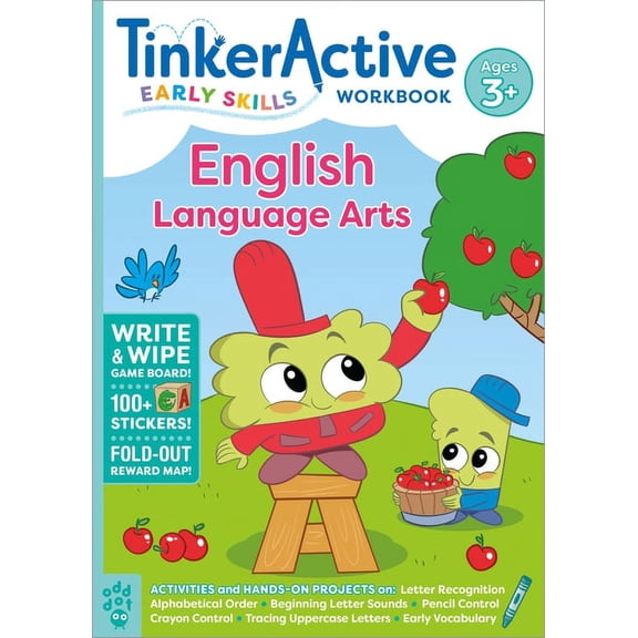 Tinkeractive Workbooks Tinkeractive Early Skills English Language Arts Workbook Ages 3+, (Paperback)