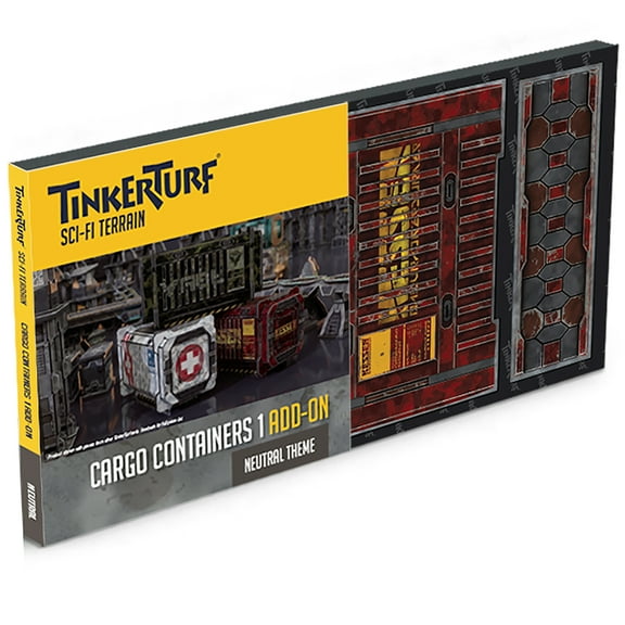 TinkerTurf Sci-Fi Terrain: Cargo Containers Series 1 Add-On - Neutral Theme
