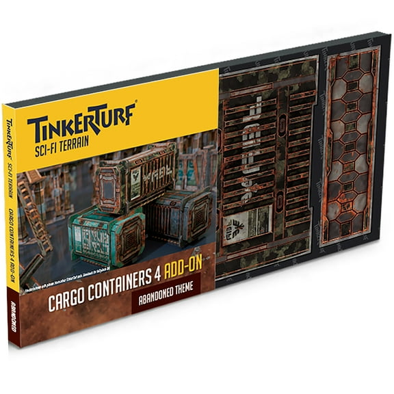 TinkerTurf Sci-Fi Terrain: Cargo Containers Series 4 Add-On - Abandoned Theme