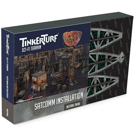 TinkerTurf Sci-Fi Terrain: SatComm Installation - Neutral Theme
