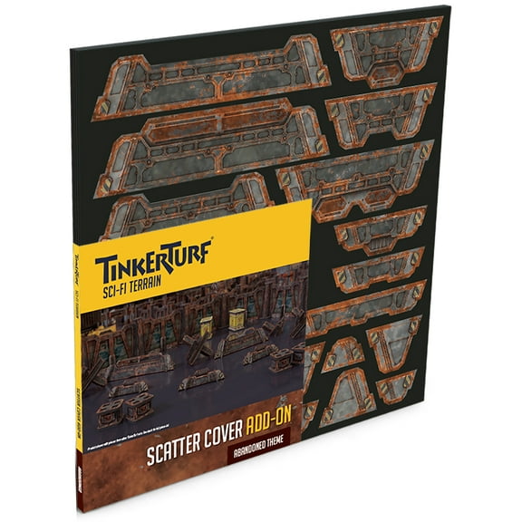TinkerTurf Sci-Fi Terrain: Scatter Cover Add-On - Abandoned Theme