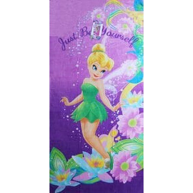 Tinkerbell Beach Towel Beaach Towel 28" x 58" "Just Be Yourself