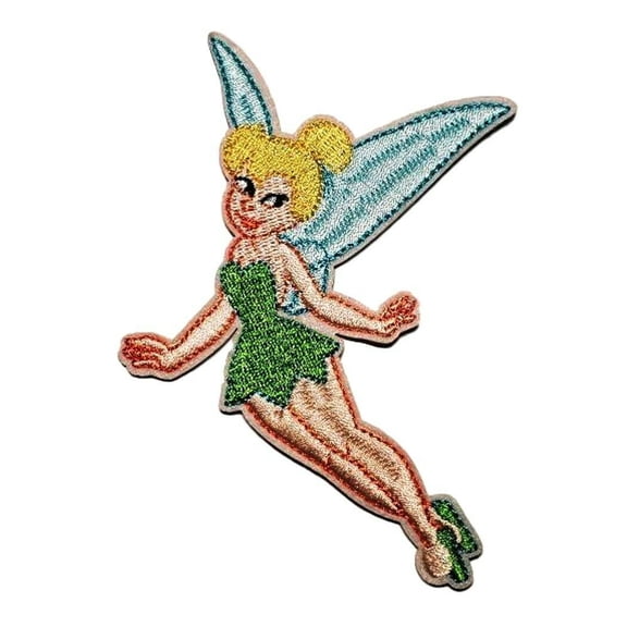 Tinkerbell Character 4 Inches Tall Embroidered Iron On Patch
