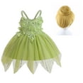 thumbnail image 1 of Tinkerbell Costume for Girls Fairy Cosplay Dress Up for 18M-6Y, 1 of 2