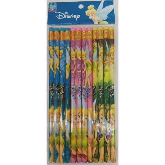Tinkerbell Fairy Wooden Pencils 12pc