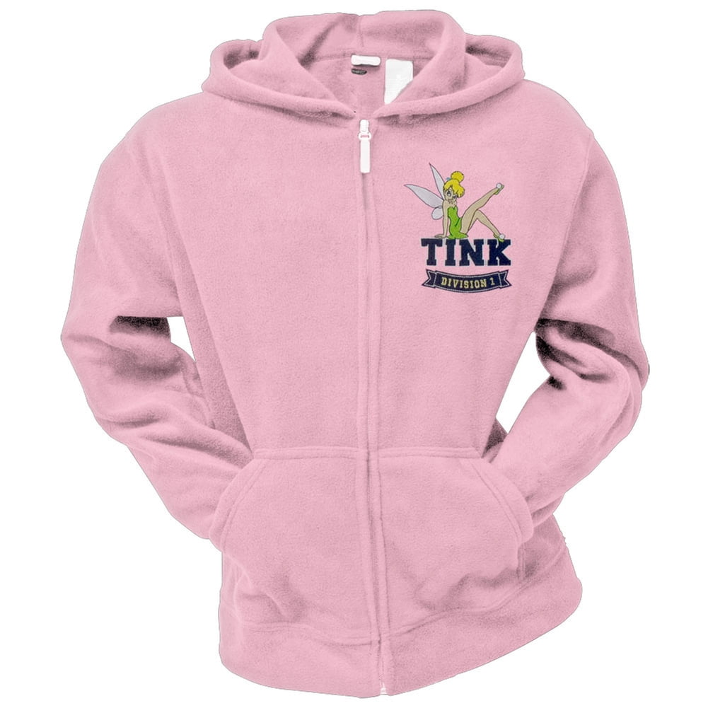 Tinkerbell Par Excellence Women s Pink Zip Hoodie