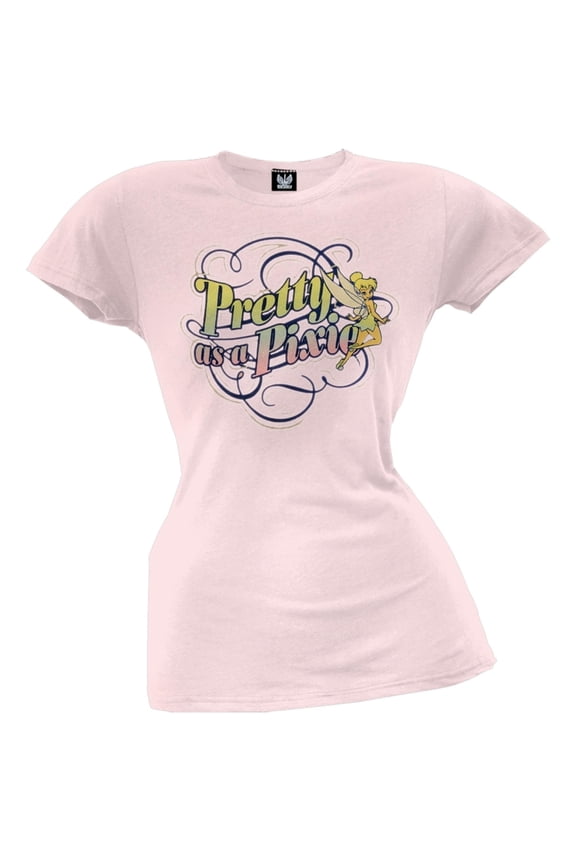 Tinkerbell - Pretty As Pixie Juniors T-Shirt - Medium