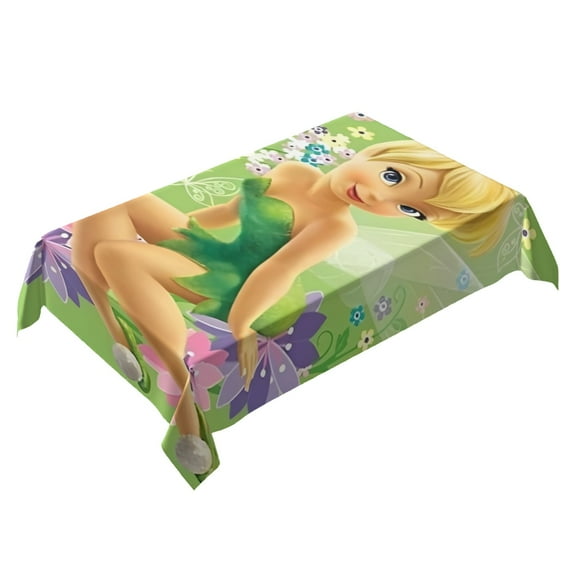 Tinkerbell Themed Square Tablecloth 54 * 72 Inches Durable Stylish